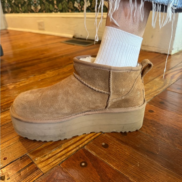 UGG Tan Suede Ankle Boots - Picture 6 of 6